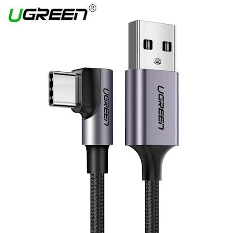 USB კაბელი UGREEN US284 (50941) USB AM to USB-C Cable with braid 1M