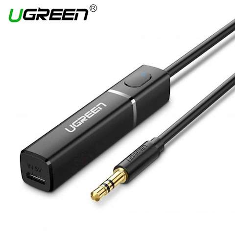 აუდიო ადაპტერი UGREEN CM107 (40761) Bluetooth 4.2 Receiver Audio Adapter with 3.5mm (Black)