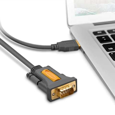 ადაპტერი UGREEN CR104 (20222) USB to DB9 RS-232 Adapter Cable 2m