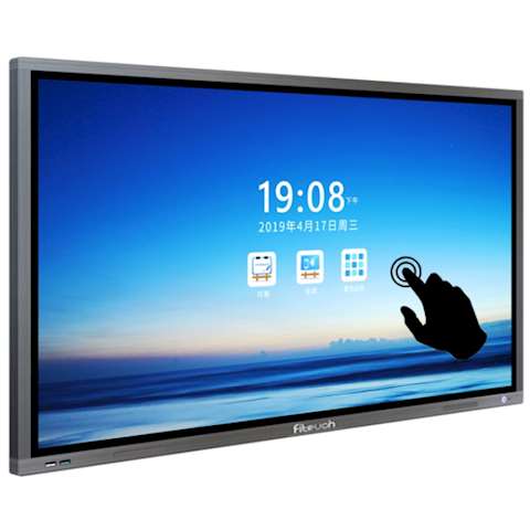 ინტერაქტიული ეკრანი, სმარტ ეკრანი Fitouch TVI65H8A 65 inch Brightness 350cd/㎡ RJ45 Resolution 3840 Lifetime 50000 hours Android version 6.0, Infrared touch 20 points