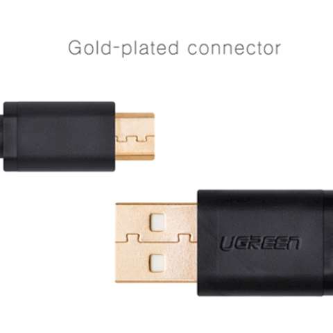 USB კაბელი Ugreen Micro-USB male to USB male cable Round 1.5M