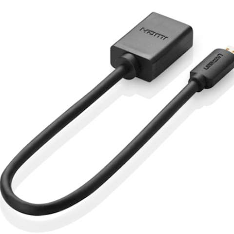 HDMI ადაპტერი UGREEN 20134 Micro HDM Imale to HDMI female adapter cable