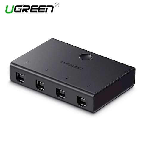 USB გამანაწილებელი UGREEN USB 2.0 Sharing Switch 4x1 (Black)