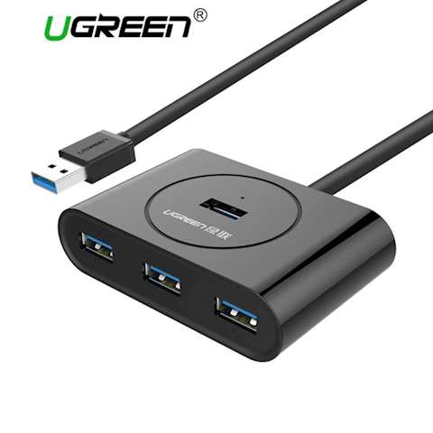 USB ჰაბი UGREEN CR113 NEW USB 3.0 4 Ports Hub w 0.5M
