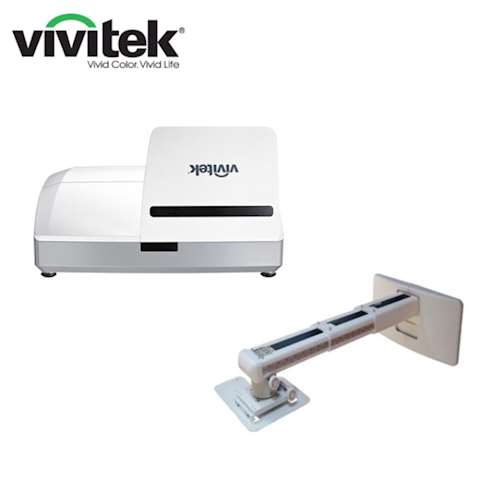 ულტრა მოკლე ფოკუსიანი პროექტორი VIVITEK D757WT WXGA (1280 x 800) 3300 ANSI Lumens Ultra Short Throw + საკიდი